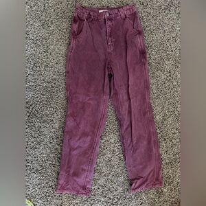 PacSun Mauve High-Rise Carpenter Pants